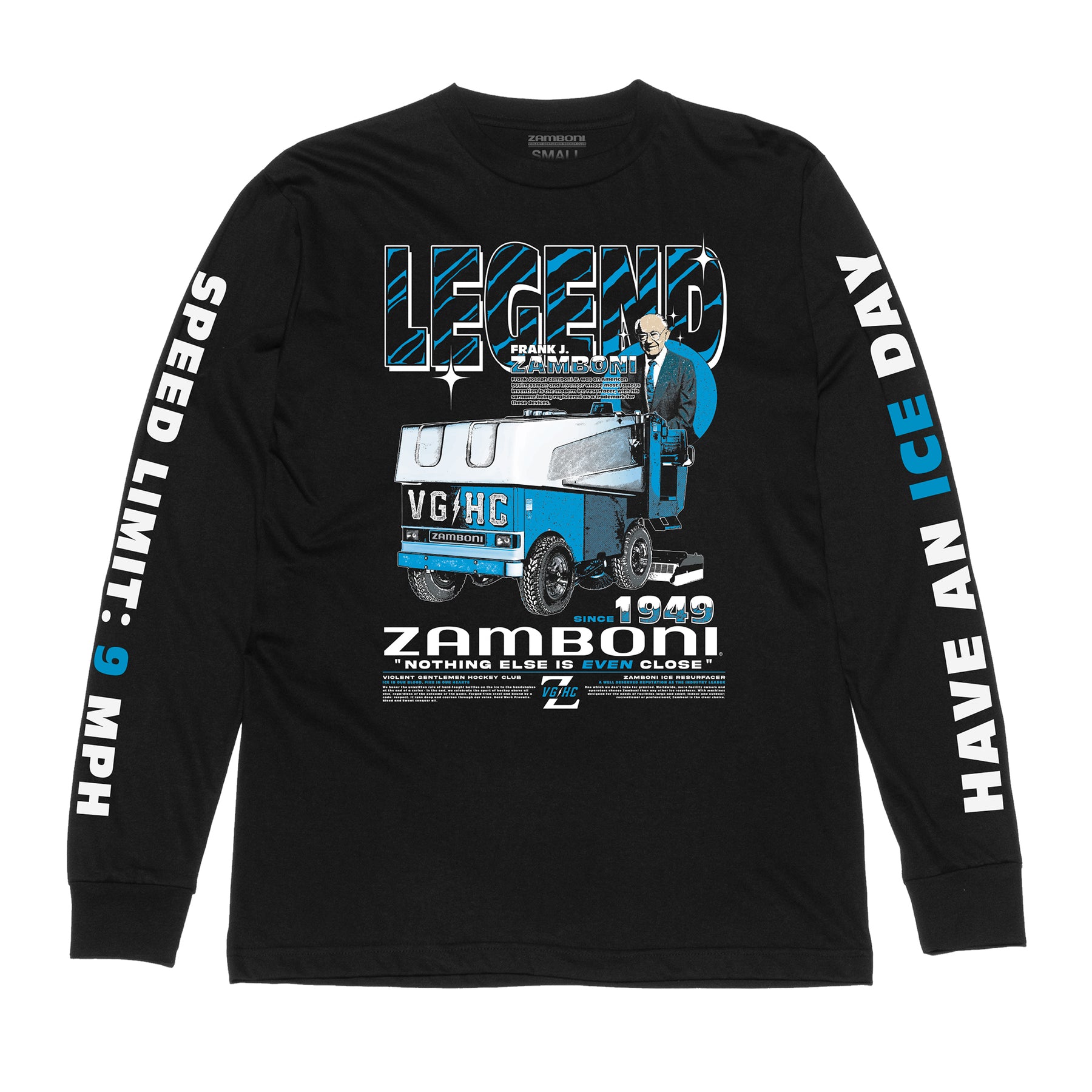Frank J Zamboni Long Sleeve Tee | VGHC – Violent Gentlemen