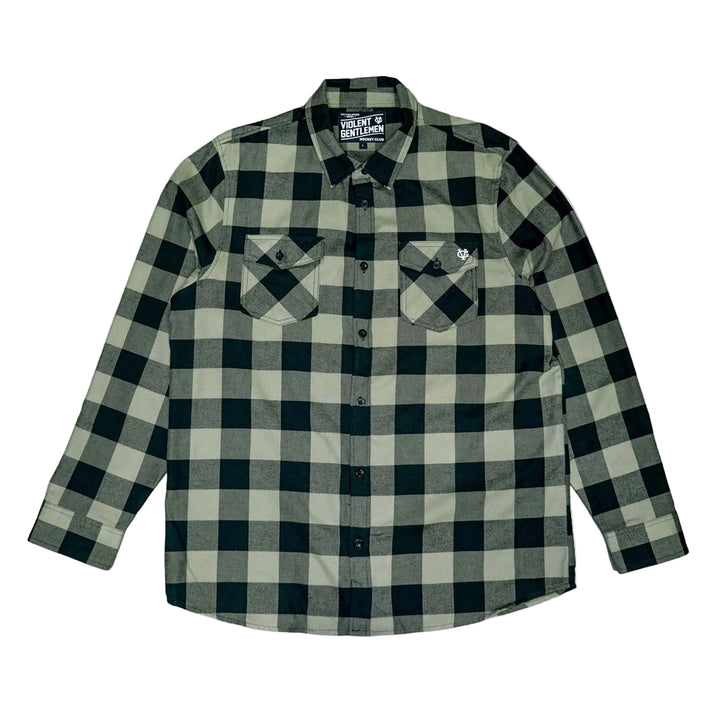Hockey Lumberman Flannel - - Men's Flannels - Violent Gentlemen Hockey Lifestyle | Built by Fans for Fans | Perfect Gift for hockey fan or hockey players that live in the hockey culture