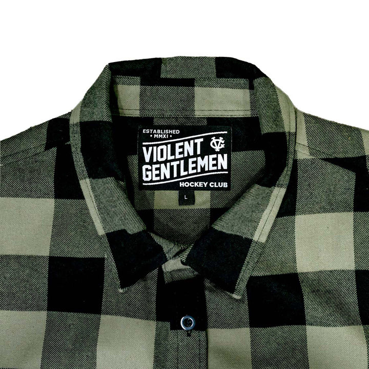 Hockey Lumberman Flannel - - Men's Flannels - Violent Gentlemen Hockey Lifestyle | Built by Fans for Fans | Perfect Gift for hockey fan or hockey players that live in the hockey culture