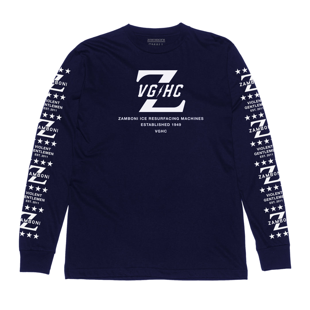 Zamboni Z Long Sleeve Tee - - Men's Long Sleeve T-Shirts - Violent Gentlemen