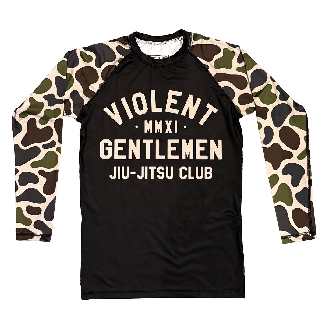Hockey Forged Long Sleeve Rash Guard - - Men's Long Sleeve T-Shirts - Violent Gentlemen Hockey Lifestyle | Built by Fans for Fans | Perfect Gift for hockey fan or hockey players that live in the hockey culture