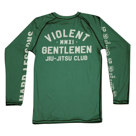 Lessons Long Sleeve Rash Guard -  - Men's Long Sleeve T-Shirts - Violent Gentlemen