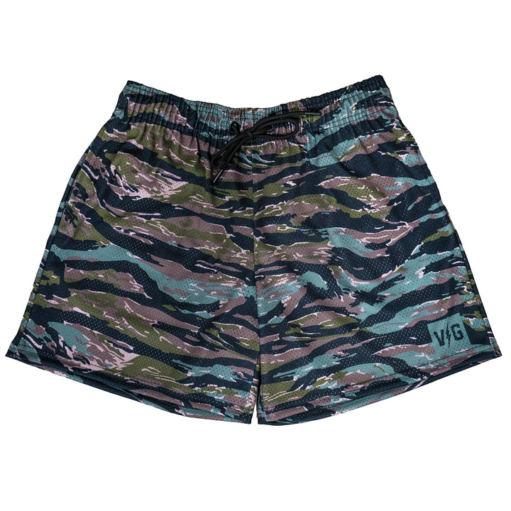 Tiger Camo Mesh Shorts - - Men's Shorts - Violent Gentlemen