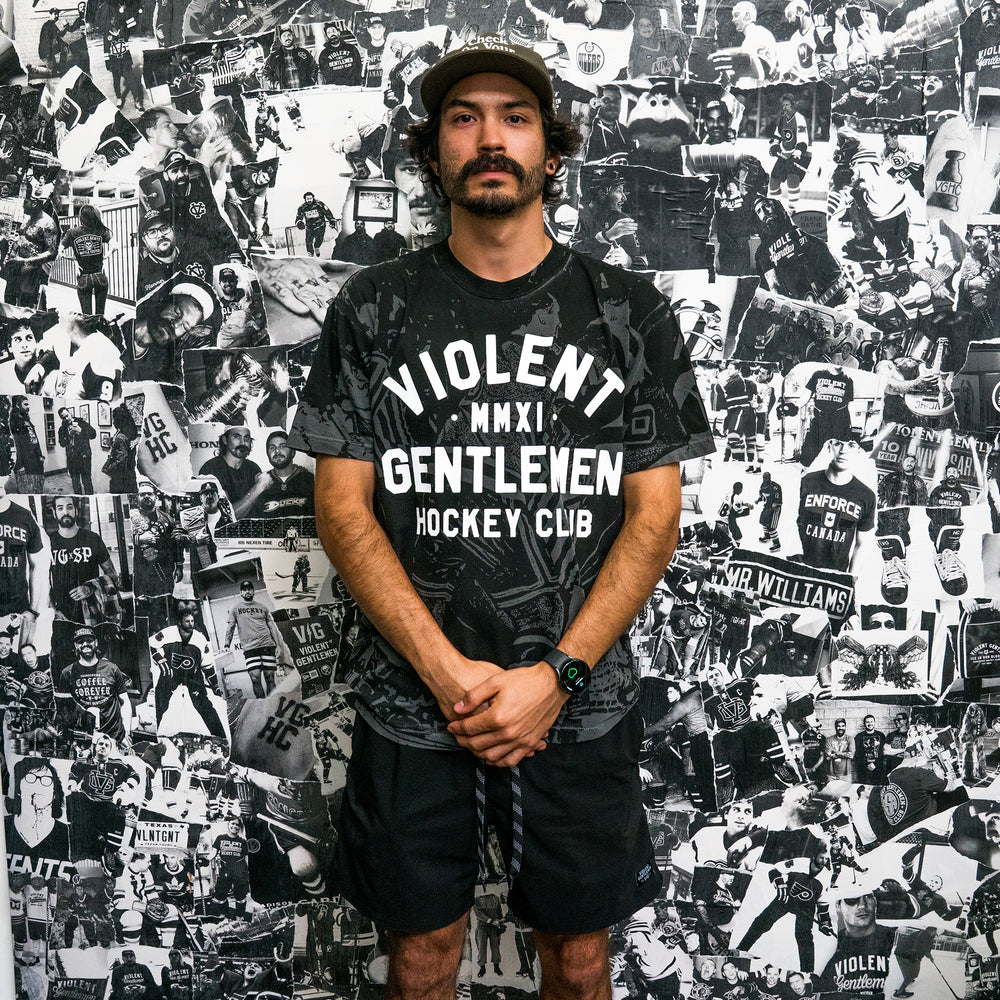 Hockey Loyalty All-Over Vintage Tee - - Men's T-Shirts - Violent Gentlemen Hockey Lifestyle | Built by Fans for Fans | Perfect Gift for hockey fan or hockey players that live in the hockey culture