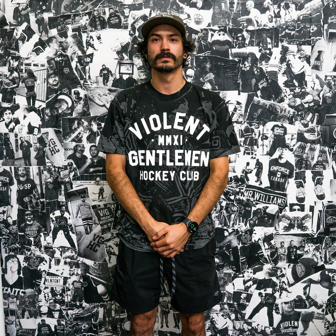 Hockey Loyalty All-Over Vintage Tee - - Men's T-Shirts - Violent Gentlemen Hockey Lifestyle | Built by Fans for Fans | Perfect Gift for hockey fan or hockey players that live in the hockey culture