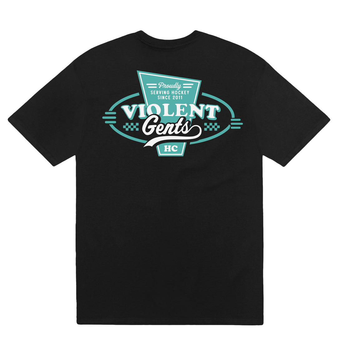 Serving Hockey Heavyweight Tee -  - Men's T-Shirts - Violent Gentlemen