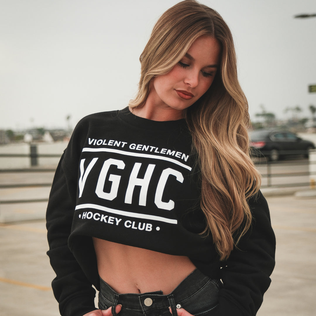 Rinkside Womens Crop Crew Neck