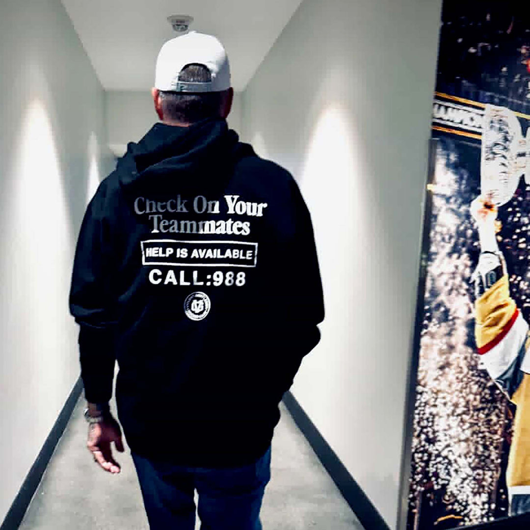 Hockey Check On Your Teammates Pullover Hood - - Men's Fleece Tops - Violent Gentlemen Hockey Lifestyle | Built by Fans for Fans | Perfect Gift for hockey fan or hockey players that live in the hockey culture