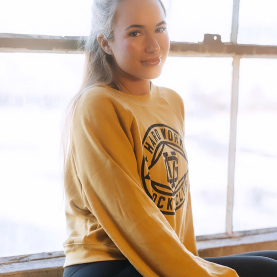 Current Womens Raglan Crop Crew Neck -  - Women's Fleece Tops - Violent Gentlemen