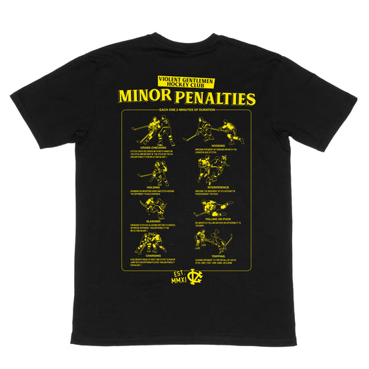 Minor Penalties Heavyweight Tee -  - Men's T-Shirts - Violent Gentlemen