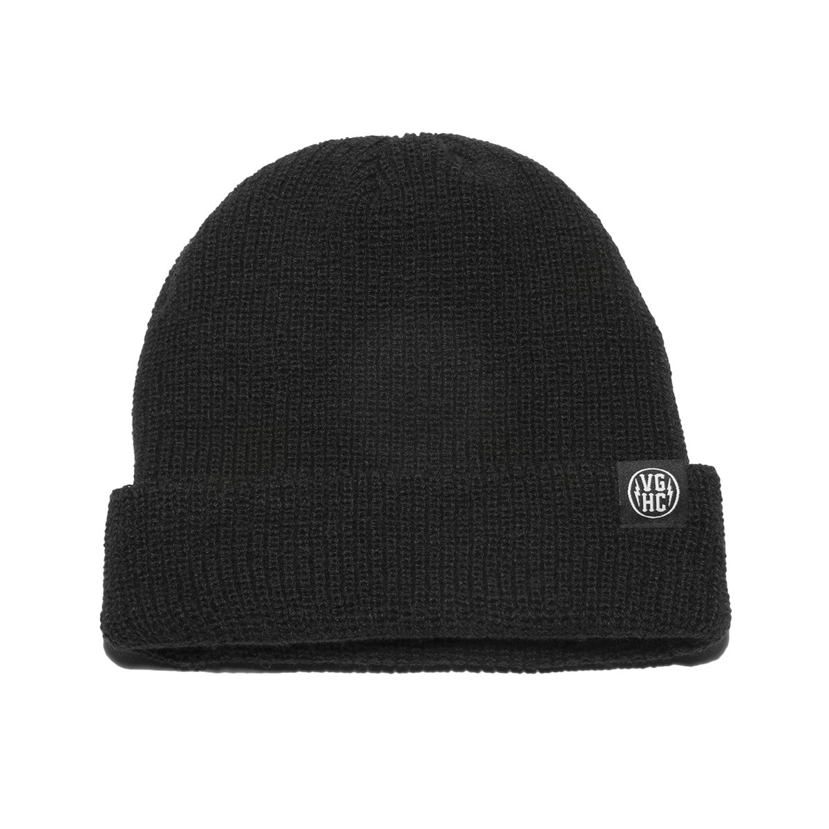 Black Clips Fold Beanie | Violent Gentlemen