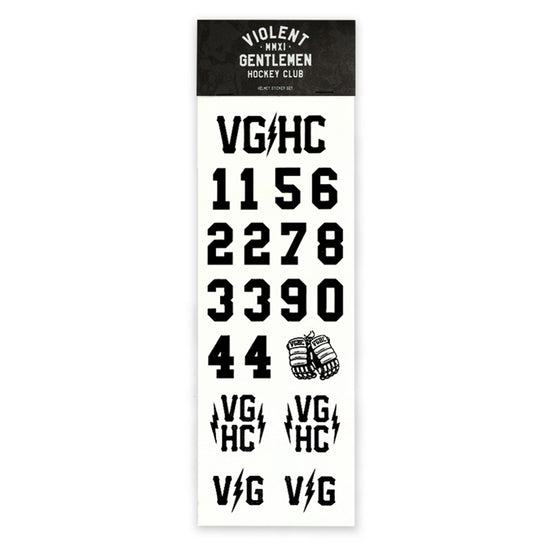 VG Helmet Stickers - Black - Accessories - Violent Gentlemen