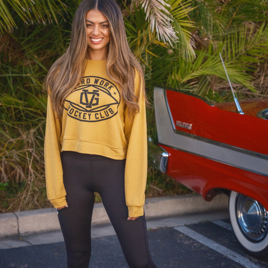 Current Womens Raglan Crop Crew Neck -  - Women's Fleece Tops - Violent Gentlemen