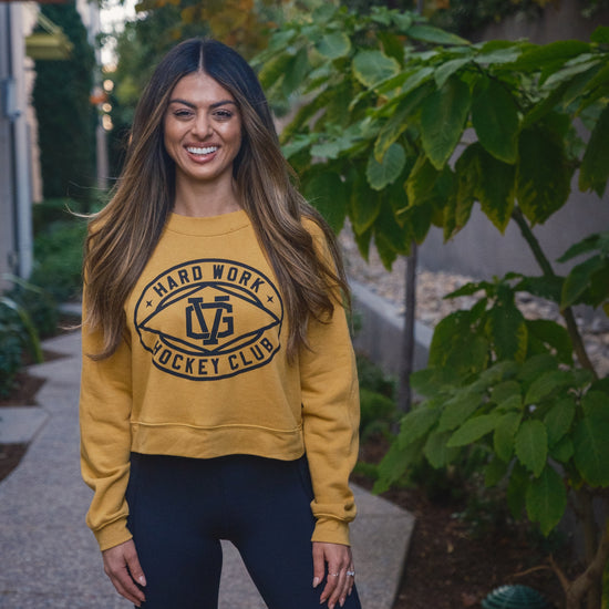 Current Womens Raglan Crop Crew Neck -  - Women's Fleece Tops - Violent Gentlemen