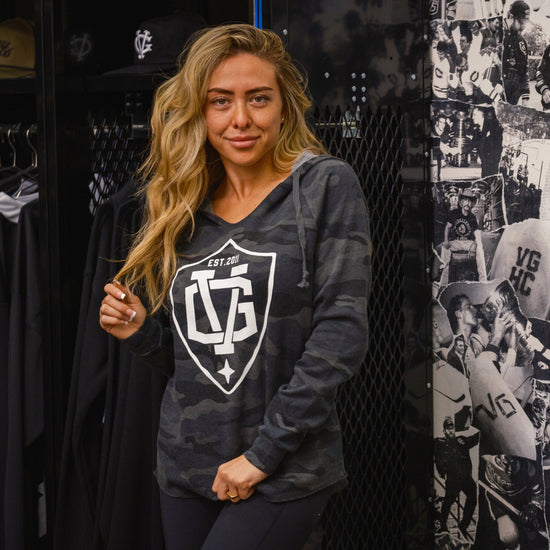 Davis Womens Pullover Hood -  - Women's Fleece Tops - Violent Gentlemen